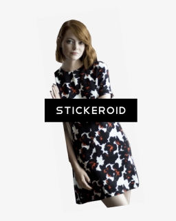 Emma Stone Leaning - Girl, HD Png Download, Free Download