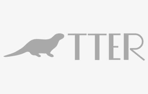 Otter Typography - Otter, HD Png Download, Free Download