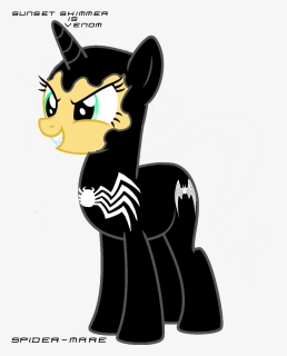 Mp3fimmusic, Fangs, Marvel, Pony, Safe, Simple Background, - Venom My Little Pony, HD Png Download, Free Download