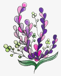 Lavender Watercolor Coffee Mug, HD Png Download, Free Download