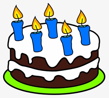 Clipart Candle 5 Candle - Birthday Cake Clipart, HD Png Download, Free Download