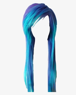 Blue Scene/emo Hair - Lace Wig, HD Png Download, Free Download