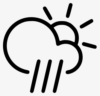 Day Rain Cloud Sun - Wind Clipart, HD Png Download, Free Download
