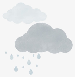 Cloud Rain Drop Clip Art - Illustration, HD Png Download, Free Download