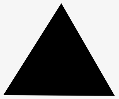 Transparent Triangle Shape Png - Clip Art Black Triangle, Png Download, Free Download