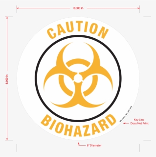 Caution Biohazard Floor Graphic - Biohazard Symbol, HD Png Download, Free Download