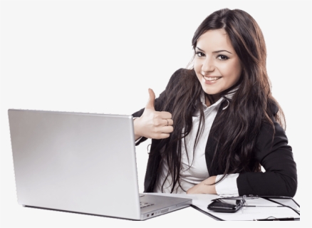 Laptop Rental Product - Girl With Laptop Png, Transparent Png, Free Download