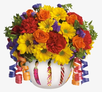 Transparent Ramos De Flores Png - Teleflora Brilliant Birthday Blooms, Png Download, Free Download