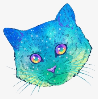Cat And Blue Image - Наклейка Котики Пнг, HD Png Download, Free Download