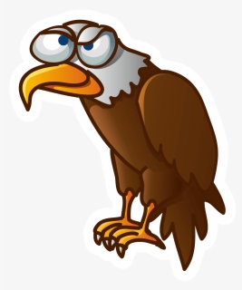 Vulture Vector Head - Cartoon Transparent Bald Eagle, HD Png Download, Free Download