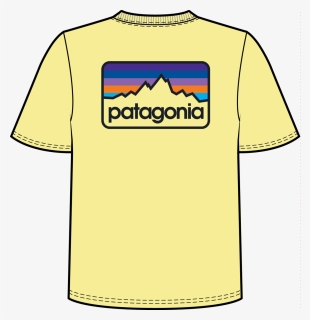 Mens Patagonia Line Logo Tee - Active Shirt, HD Png Download, Free Download