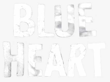 Blue Heart - Monochrome, HD Png Download, Free Download
