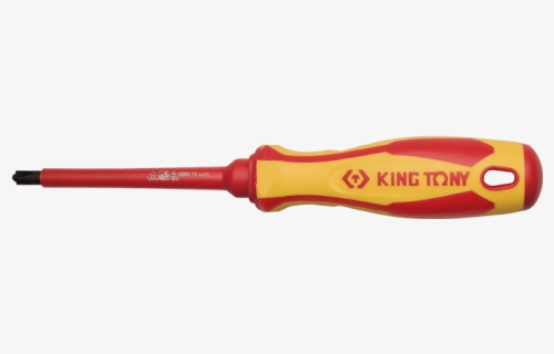 Plus Minus Insulated Screwdriver King Tony 147e - Screwdriver, HD Png Download, Free Download