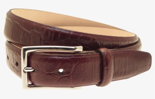 Men"s Croc Embossed Leather Belt Png Image - Belt, Transparent Png, Free Download
