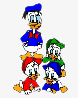Donald Duck, Huey, Dewey, And Louie Duck - Huey Dewey Louie April May June, HD Png Download, Free Download