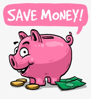 Saving Money Piggy Bank Clipart Png Freeuse Money Saving - Money Saving Clip Art, Transparent Png, Free Download