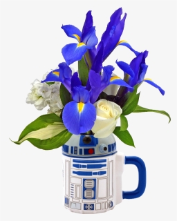 R2d2 Flower Mug - Bouquet, HD Png Download, Free Download