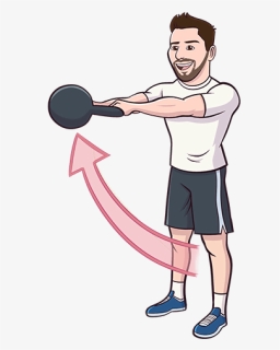 Kettlebell Swing Exercise - Biceps Curl, HD Png Download, Free Download