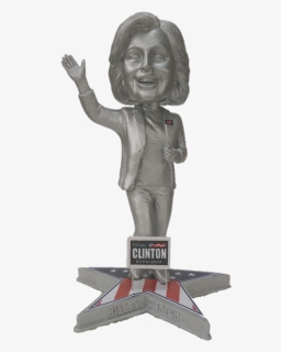 Hillary Clinton Presidential Candidate Political Bobblehead - Bronze Sculpture, HD Png Download, Free Download