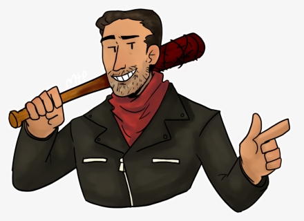 Kali Drawing Comic - Negan Cartoon Png, Transparent Png, Free Download