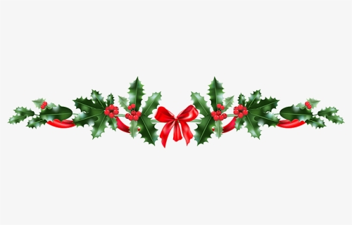 Christmas Holly Decoration - Holly Christmas Banner, HD Png Download, Free Download