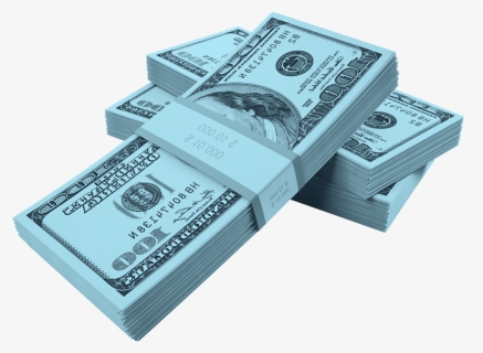 Three Stacks Of Money Laid On Top Of One Another - Cash, HD Png Download, Free Download