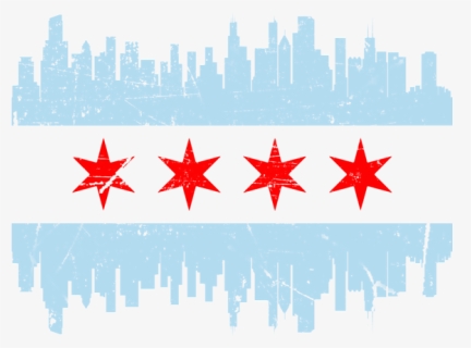 Chicago Flag On Wall, HD Png Download, Free Download