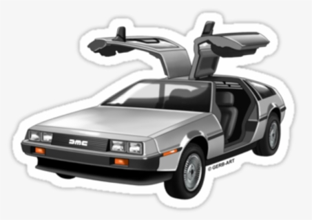 Delorean Transparent Clipart - Back To The Future Car Color, HD Png Download, Free Download