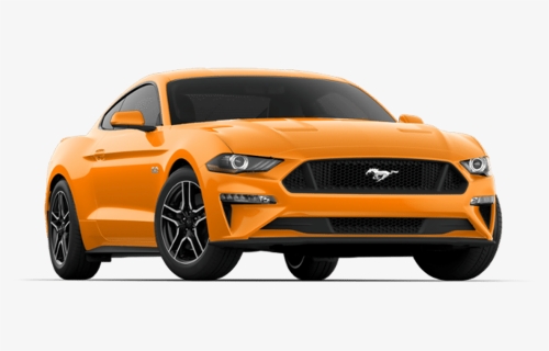 Ford Mustang - 2018 Ford Mustang Ecoboost Orange, HD Png Download, Free Download