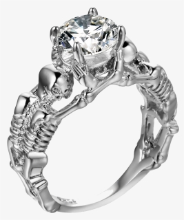Rhinestone Ring Png Free Images - Skeleton Ring, Transparent Png, Free Download