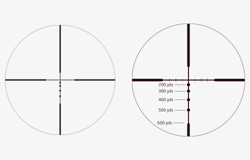 Transparent Sniper Reticle Png - Athlon Argos 4 20x50 Reticle, Png Download, Free Download