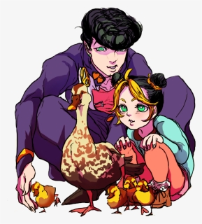 Heil The Ducks In All Of Their Glory Jojo"s Adventure, - Josuke The Cinnamon Roll, HD Png Download, Free Download
