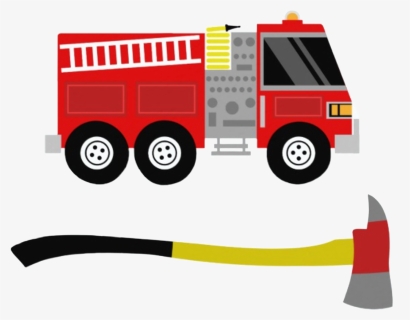 #fire #firetruck #axe #clipart #png - Invitacion De Cumpleaños Bomberos, Transparent Png, Free Download
