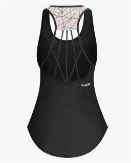 Criss Cross Back Asymmetric Print Sports Tank Top With - Active Tank, HD Png Download, Free Download
