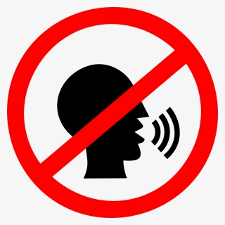 No Talking Sign Clip Arts - No Talking Sign Transparent, HD Png Download, Free Download