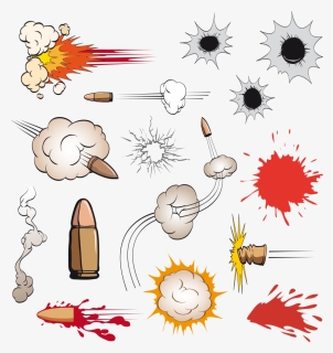 Cartoon Firearm Clip Art Vector - Bullet Vector, HD Png Download, Free Download
