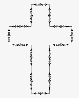 Victorian Style Cross Vector Stock - Cross, HD Png Download, Free Download