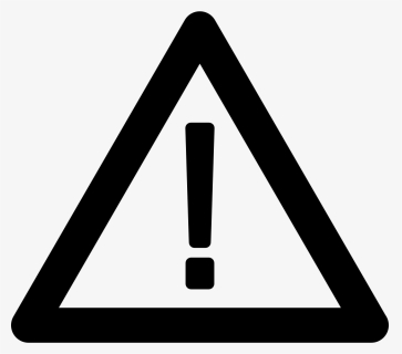Triangular Warning Sign - Transparent Background Warning Icon Png, Png Download, Free Download