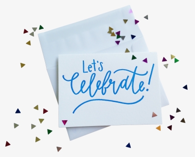 Confetti Celebrate Splash - Calligraphy, HD Png Download, Free Download