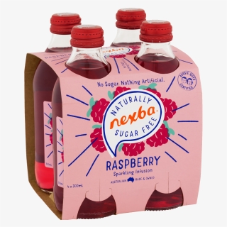 Nexba Naturally Sugar Free Raspberry 300ml - Plastic Bottle, HD Png Download, Free Download