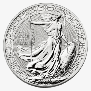 Britannia 2020 Oriental Border Silver 1 Oz Coin"   - 2020 Britannia Silver Coin, HD Png Download, Free Download