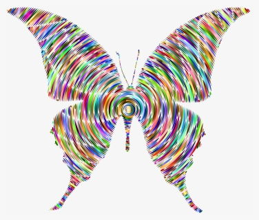 This Free Icons Png Design Of Prismatic Butterfly Silhouette - Clip Art, Transparent Png, Free Download
