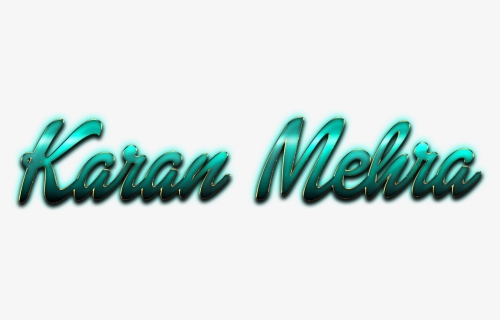 Karan Mehra Decorative Name Png - Graphic Design, Transparent Png, Free Download