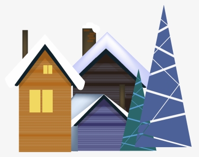 Vector Snow Snowing Reflection Png And Image - House, Transparent Png, Free Download