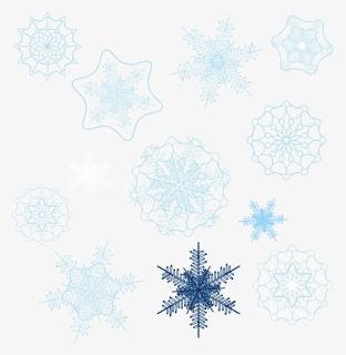 A Variety Of Snowflakes Png Download - Circle, Transparent Png, Free Download