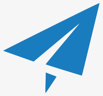Blue Paper Airplane Png, Transparent Png, Free Download