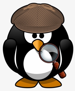 Animal Clipart Detective - Cartoon Penguin, HD Png Download, Free Download
