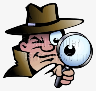 Private Detective , Png Download - Magnifying Glass Spy Cartoon, Transparent Png, Free Download