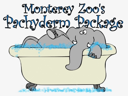 Pachyderm Package Logo - Elephant In Bathtub, HD Png Download, Free Download