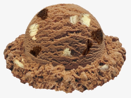 Ice Cream Scoop Showing - Chocolate Scoop Of Ice Cream, HD Png Download, Free Download